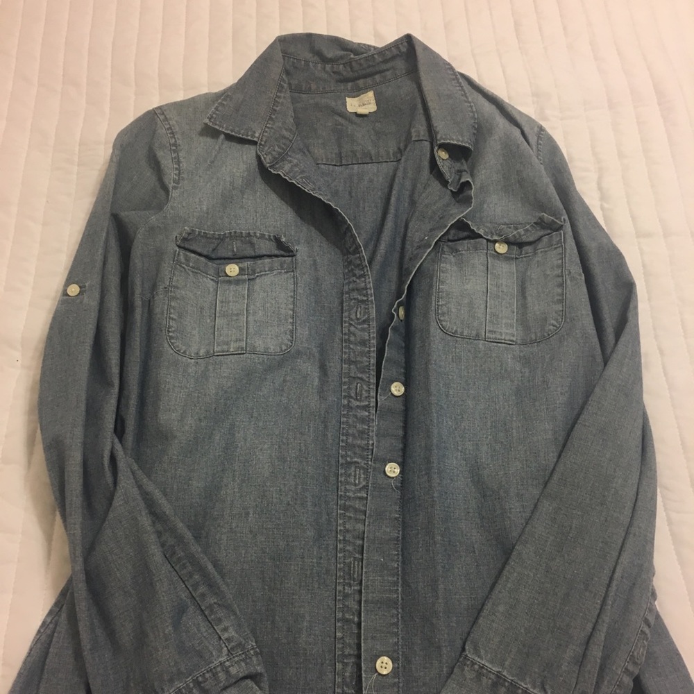 JCrew Chambray Burton Down